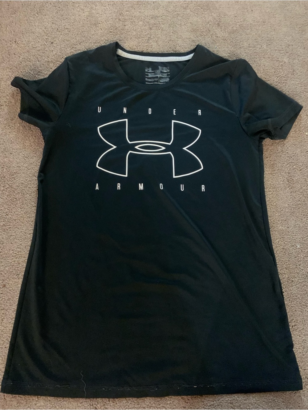 Under Armour Black Graphic Short-Sleeve Athletic Compression T-Shirt